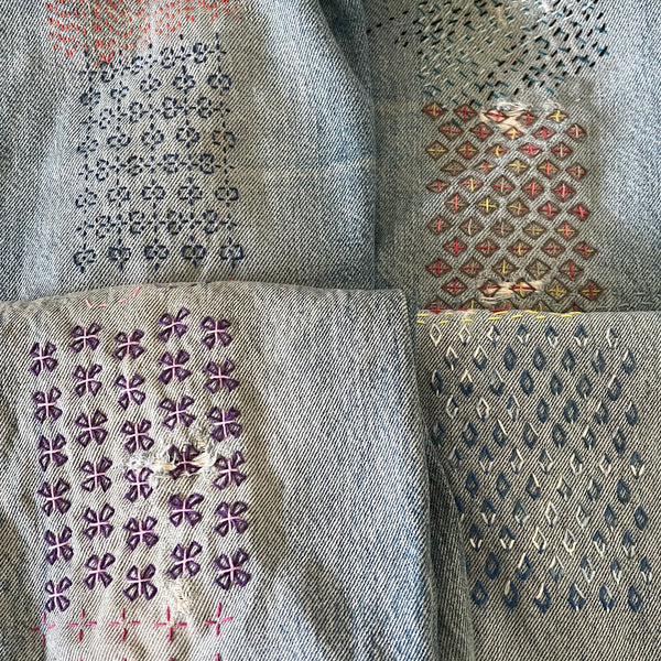 Transfer Pattern Set Washable Mending Transfer Patterns Set #8 Craft Brown Visible Mending ...