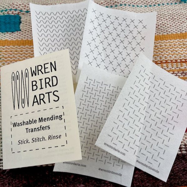 Washable Mending Transfers Set Cream #10 Fiber Arts Patterns – wrenbirdarts