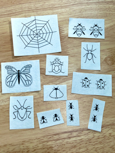 Bugs Embroidery Transfers
