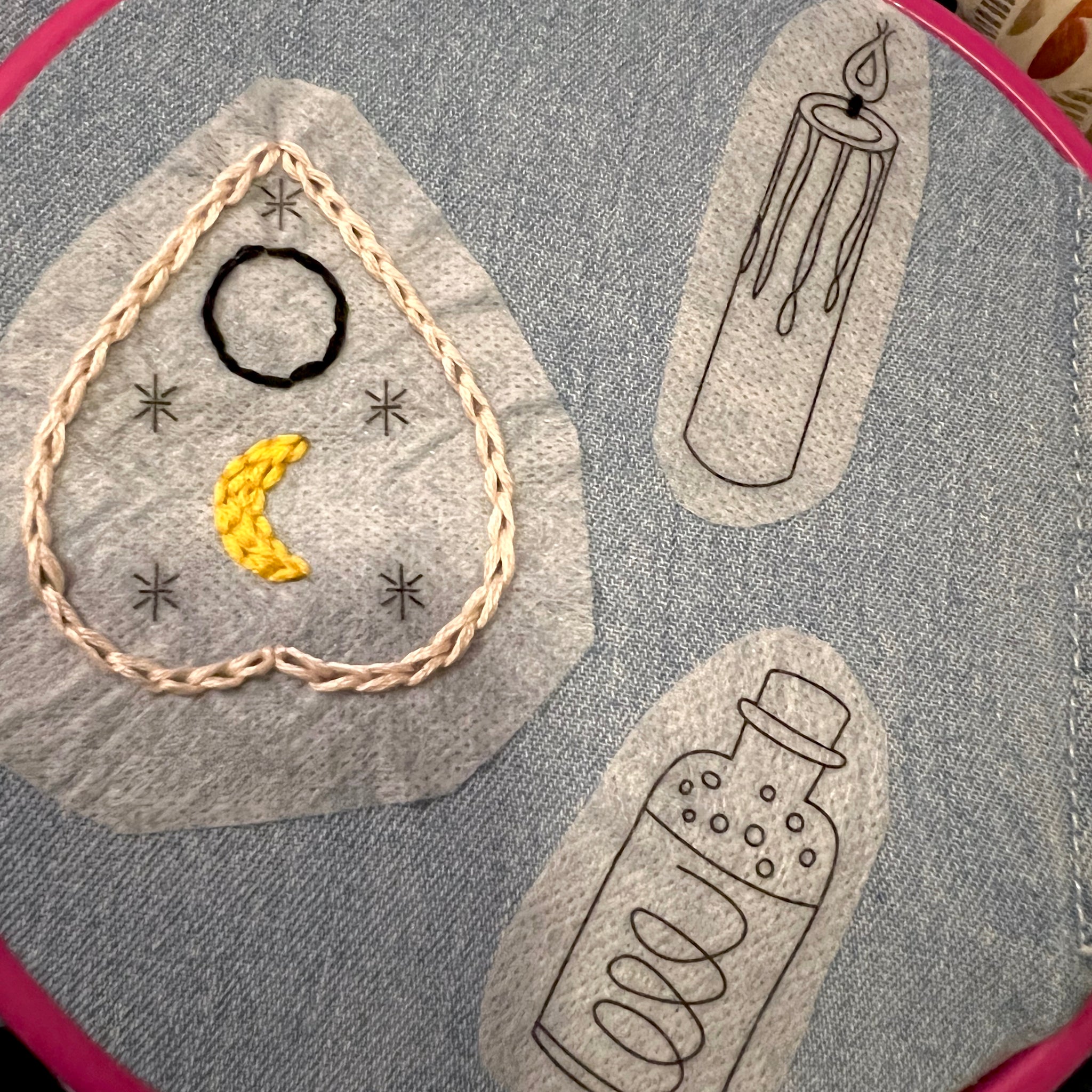 Witchy Washable Embroidery Transfer Set – wrenbirdarts