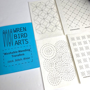 Water Soluble Sashiko Kit Sashiko Embroidery Kit - Water Water Soluble Sashiko Kit Sashiko Embroidery Kit - Water